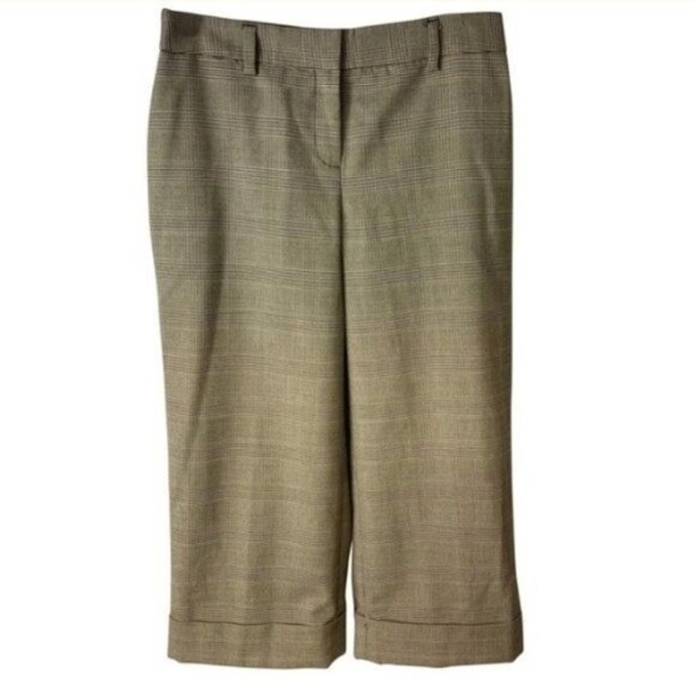 Charter Club Petite Allison Fit Cropped Length Plaid Pants Women Size 4P New